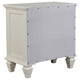 Sandy Beach 4-piece California King Bedroom Set Cream White - 201301KWN-S4