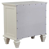 Sandy Beach 5-piece California King Bedroom Set Cream White - 201301KWN-S5