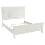 Sandy Beach 63-inch California King Panel Bed Cream White - 201301KWN