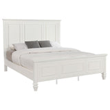 Sandy Beach 63-inch California King Panel Bed Cream White - 201301KWN