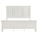Sandy Beach 63-inch California King Panel Bed Cream White - 201301KWN