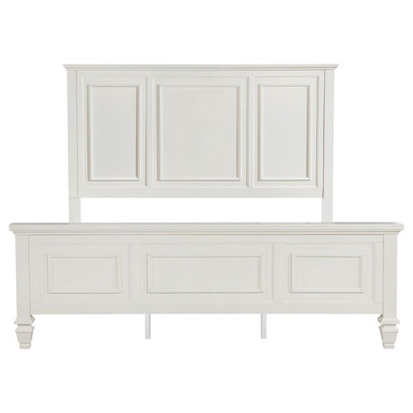 Sandy Beach 63-inch California King Panel Bed Cream White - 201301KWN