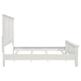 Sandy Beach 63-inch California King Panel Bed Cream White - 201301KWN