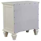 Sandy Beach 4-piece Queen Bedroom Set Cream White - 201301Q-S4