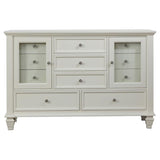 Sandy Beach 4-piece Queen Bedroom Set Cream White - 201301Q-S4