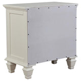 Sandy Beach 5-piece Queen Bedroom Set Cream White - 201301Q-S5