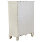 Sandy Beach 5-piece Queen Bedroom Set Cream White - 201301Q-S5