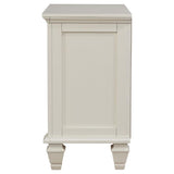 Sandy Beach 3-drawer Nightstand Cream White - 201302