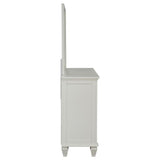 Sandy Beach 11-drawer Dresser with Mirror Cream White - 201303M