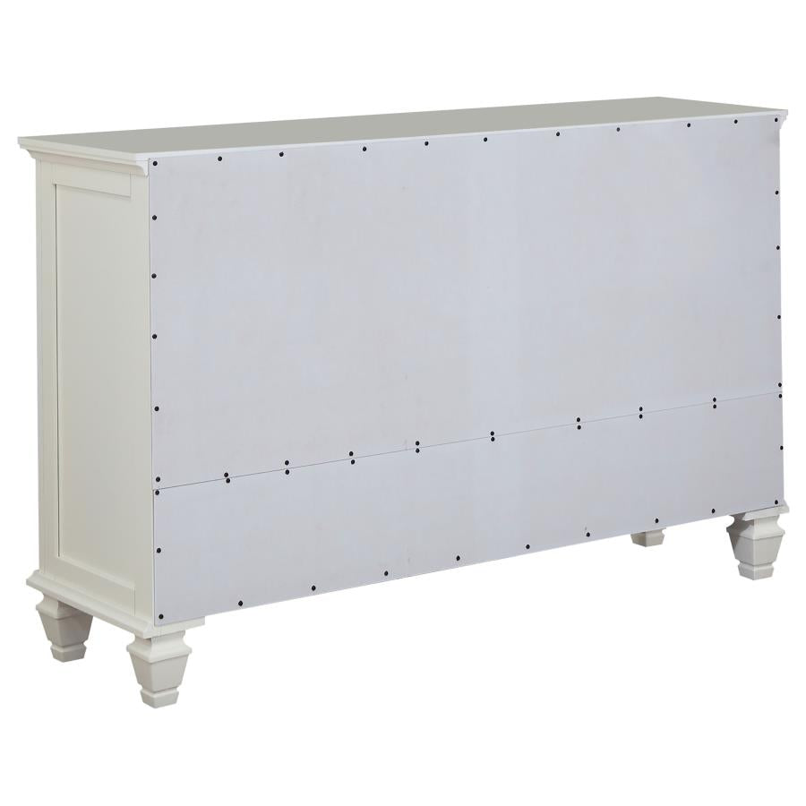 Sandy Beach 11-drawer Dresser Cream White - 201303