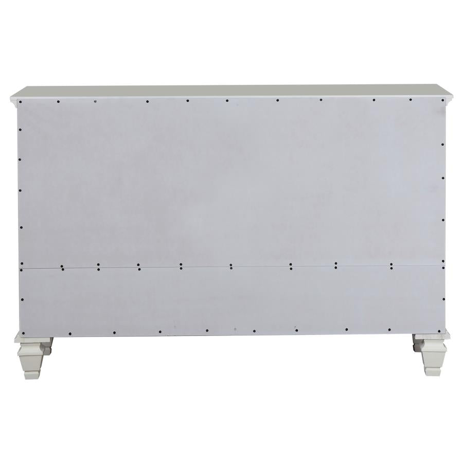 Sandy Beach 11-drawer Dresser Cream White - 201303