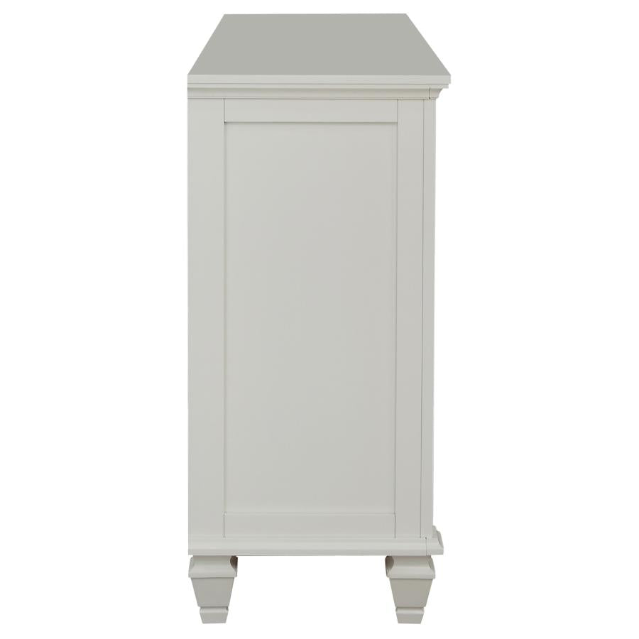 Sandy Beach 11-drawer Dresser Cream White - 201303