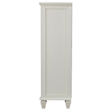 Sandy Beach 8-drawer Door Chest Cream White - 201308