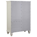 Sandy Beach 8-drawer Door Chest Cream White - 201308