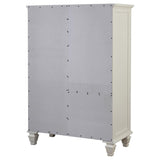 Sandy Beach 8-drawer Door Chest Cream White - 201308