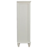 Sandy Beach 8-drawer Door Chest Cream White - 201308