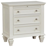 Sandy Beach 4-piece Eastern King Bedroom Set Cream White - 201309KE-S4