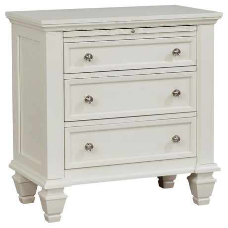 Sandy Beach 4-piece Eastern King Bedroom Set Cream White - 201309KE-S4