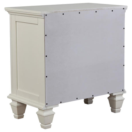 Sandy Beach 4-piece Eastern King Bedroom Set Cream White - 201309KE-S4