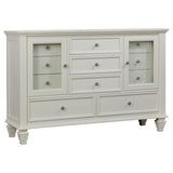 Sandy Beach 4-piece Eastern King Bedroom Set Cream White - 201309KE-S4