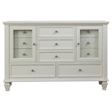 Sandy Beach 4-piece Eastern King Bedroom Set Cream White - 201309KE-S4
