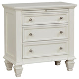 Sandy Beach 5-piece Eastern King Bedroom Set Cream White - 201309KE-S5