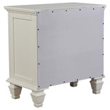 Sandy Beach 4-piece Queen Bedroom Set Cream White - 201309Q-S4