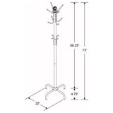 Collier 12 Hook Freestanding Coat Rack Hat Hanger Black - 2019