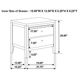 Carlton 4-piece Full Bedroom Set Cappuccino - 202091F-S4