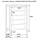 Carlton 5-piece Full Bedroom Set Cappuccino - 202091F-S5