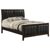 Carlton Wood Full Panel Bed Cappuccino - 202091F