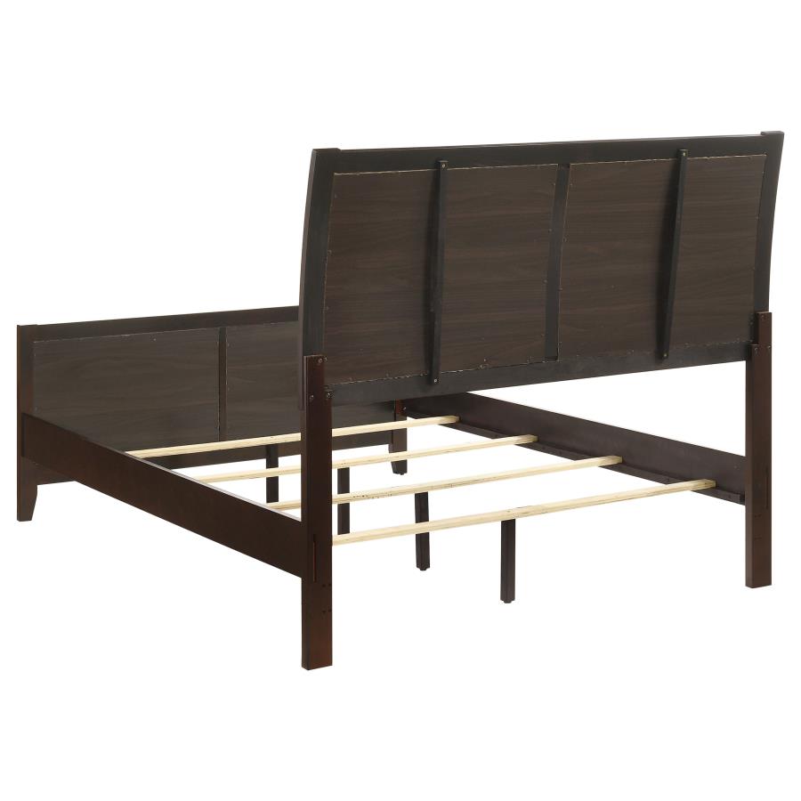Carlton Wood Full Panel Bed Cappuccino - 202091F