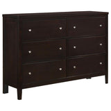 Carlton 4-piece Eastern King Bedroom Set Cappuccino - 202091KE-S4