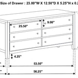Carlton 4-piece Eastern King Bedroom Set Cappuccino - 202091KE-S4
