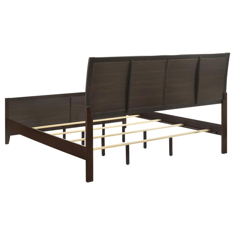 Carlton 5-piece Eastern King Bedroom Set Cappuccino - 202091KE-S5