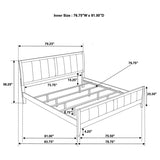 Carlton 5-piece Eastern King Bedroom Set Cappuccino - 202091KE-S5