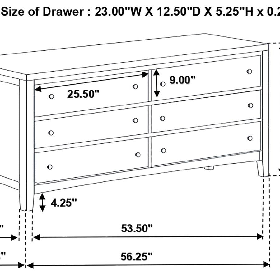 Carlton 5-piece Eastern King Bedroom Set Cappuccino - 202091KE-S5