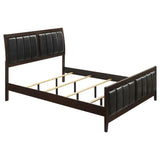 Carlton Wood Eastern King Panel Bed Cappuccino - 202091KE
