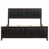 Carlton Wood Eastern King Panel Bed Cappuccino - 202091KE
