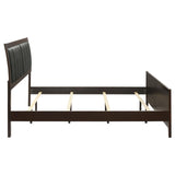 Carlton Wood Eastern King Panel Bed Cappuccino - 202091KE