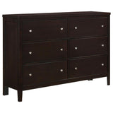 Carlton 4-piece California King Bedroom Set Cappuccino - 202091KW-S4
