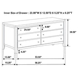 Carlton 4-piece California King Bedroom Set Cappuccino - 202091KW-S4