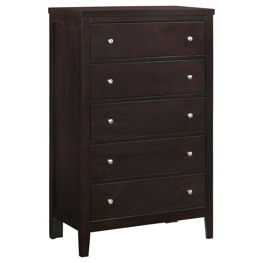 Carlton 5-piece California King Bedroom Set Cappuccino - 202091KW-S5