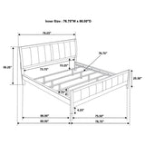 Carlton 5-piece California King Bedroom Set Cappuccino - 202091KW-S5