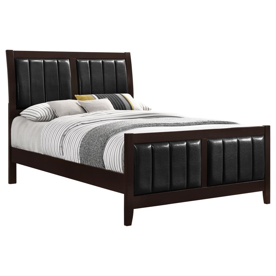 Carlton Wood California King Panel Bed Cappuccino - 202091KW
