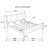 Carlton Wood California King Panel Bed Cappuccino - 202091KW