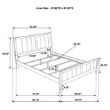 Carlton 4-piece Queen Bedroom Set Cappuccino - 202091Q-S4