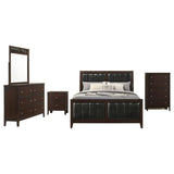 Carlton 5-piece Queen Bedroom Set Cappuccino - 202091Q-S5