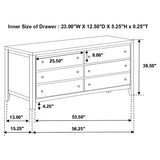Carlton 5-piece Queen Bedroom Set Cappuccino - 202091Q-S5