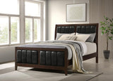 Carlton Wood Queen Panel Bed Cappuccino - 202091Q